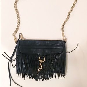 Rebecca Minkoff Bags - Rebecca Minkoff Mini MAC Fringe Black Purse bag Rebecca Minkoff Bags - Rebecca Minkoff Mini MAC Fringe Black Purse bag